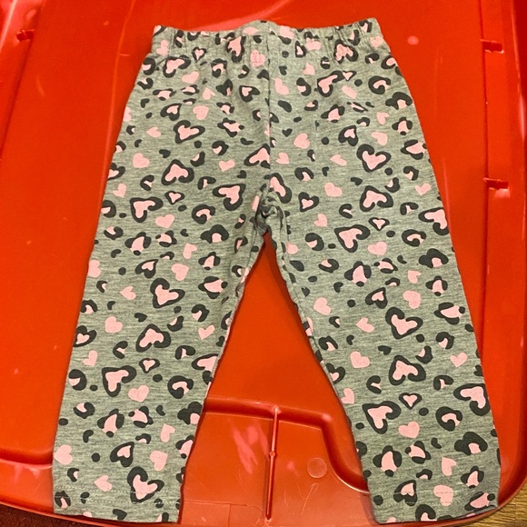 Nannette Other - Nannette Kids Gray Pants with Pink Hearts